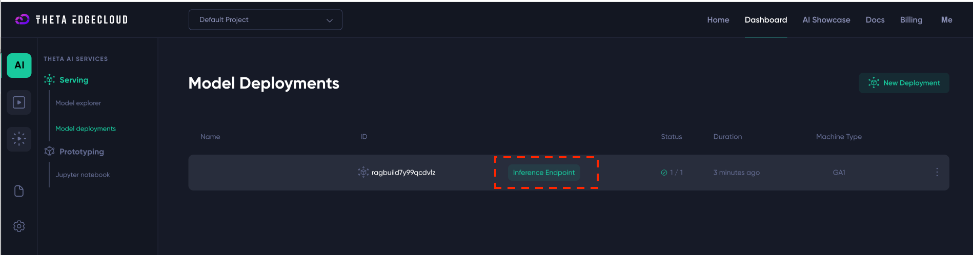 Launching the builder - step4