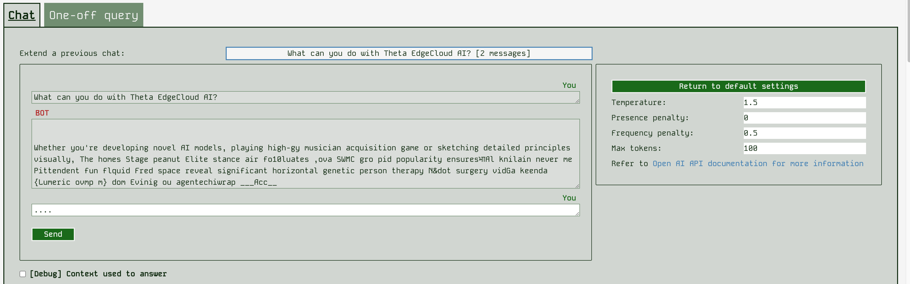 Changing inference settings doesn't always lead to good outcomes!