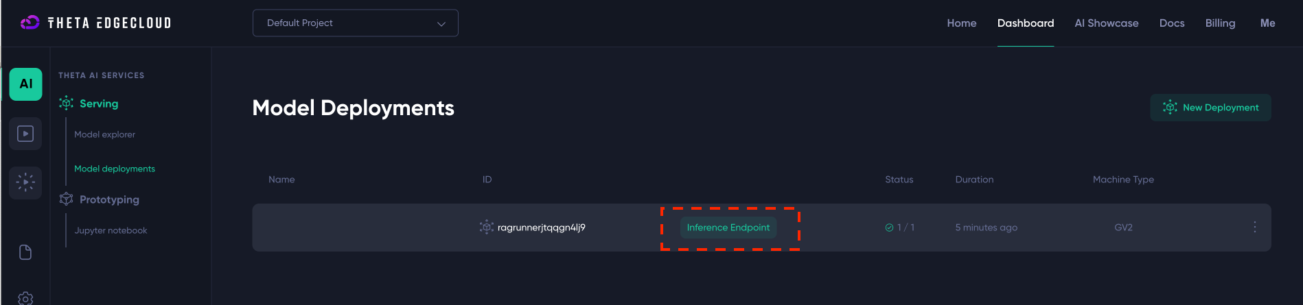 Launching the builder - step4